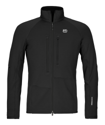 Mikina ORTOVOX Fleece Rib Jacket Men's Black Raven